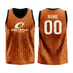 Custom Eco-Friendly Heat-Transfer Printed 100% Polyester Seamless Fusing Quick Dry Collarless Sleeveless Front Logo Summer 7v7 - Product Image 3