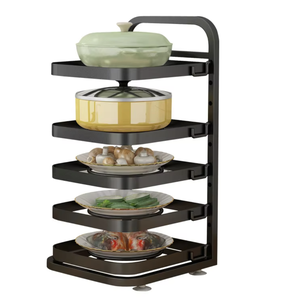 Estante Metálico Multicapa OEM/ODM para Ollas de Cocina, Organizador de Utensilios de Cocina para Encimera, Soporte para Armario - Product Image 3