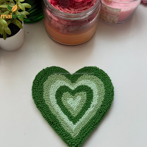 Sous-verres mignons faits à la main pour la Saint-Valentin avec motif en point d'aiguille, sous-verres à tasse en point d'aiguille - Product Image 3