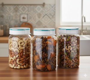 Food Storage Container Plastic Cylinder Airtight Clip-on Lid Freshness Preservation Kitchen Use Minimalist Design - Product Image 4
