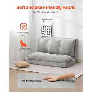 Poltrona Letto Convertibile 3-in-1 con Schiuma Memory ad Alta Densità 25D, Divano Letto Pieghevole con Rivestimento Lavabile - Product Image 3