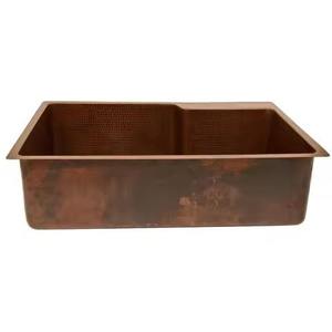 <b>Rustic</b> Copper Kitchen Sink Deep Basin Strength Modern Design Premium Quality Eco-friendly Undermount Customizable Options - Product Image 3