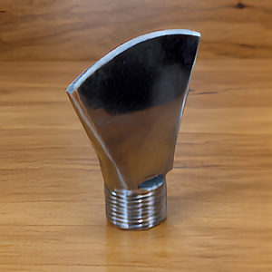 POLISHED METAL <b>FAN</b> JET FOUNTAIN NOZZLE 20MM DN20 STAND MOUNT OUTDOOR GARDEN LANDSCAPE WATER FEATURE SPRAY <b>HEAD</b> - Product Image 2