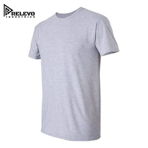 เสื้อยืดคอกลมแขนสั้นผ้าฝ้ายสีเทาสำหรับทุกเพศ ทรงปกติ ผ้าเจอร์ซีย์ลำลอง สีพื้น เสื้อยืดลำลองสีเทาสำหรับออกกำลังกาย - Product Image 2