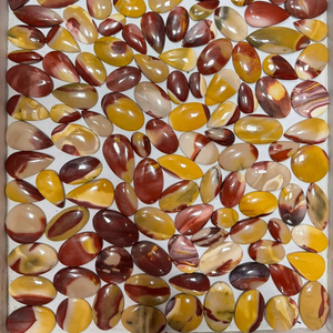 Cabujón de Jaspe Mookaite Australiano, Gema Natural en Tonos Tierra, Piedra Pulida Suelta para Joyería de Diseño, Lote a Precio Mayorista - Product Image 1