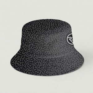 Sombrero de Pescador Reversible con Estampado por Sublimación Personalizado - Sombrero para el Sol de Poliéster de Secado Rápido con Diseño Abstracto para Ropa Urbana al Aire Libre - Product Image 6