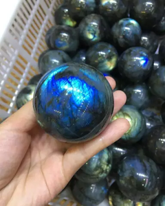 Esfera de Labradorita Natural, Bola de Piedra Preciosa Pulida, Globo de Cristal para Decoración Feng Shui y Exhibición Coleccionable - Product Image 2