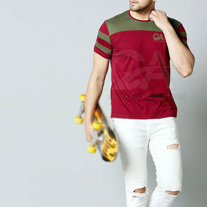 Camiseta de Moda 2026 con Diseño Moderno y Contraste, Ropa Urbana, Personalizable con Logotipo, Camisetas Casuales para Hombre - Product Image 4