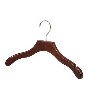 Luxury Finish Solid Wood Suit Hangers With Design Heavy Duty Coat Hanger With <b>Chrome</b> <b>Hook</b> And Shoulder For Boutique Wardrobe - Product Image 1