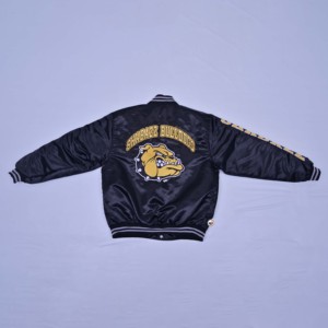 MRI GROUP Black Satin Men's <b>Jacket</b> <b>Reversible</b> Windproof Eco-Friendly Plus Size Embroidered Logo Front Stand Collar Regular Fit - Product Image 6