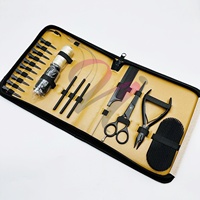 Kits de Entrenamiento de Extensiones de Cabello de Acero Inoxidable de Grado Quirúrgico, Color Negro Mate, Marca Nomex International Professional, para Estudiantes