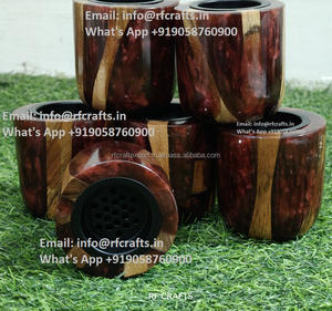 Luxe en gros Mubkhar Bois Résine Bakhoor Brûleur Bakhoor Brûleur Bois pour Mariage Cadeau Brûleur d'encens pour la maison ramadan eid - Product Image 3