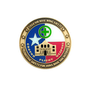 Moneda Conmemorativa de Metal Grabada en Relieve con Figura Histórica, Bañada en Oro, Acabado Esmaltado, Cobre Sólido, Diseño Moderno Personalizado - Product Image 2