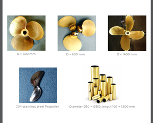 Nueva hélice de barco marino de diseño personalizado de acero inoxidable 304 de alta calidad PHU LONG GLOBAL STP modelo 2 cuchillas de repuesto - Product Image 4
