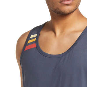 Débardeurs de sport tricotés personnalisés pour hommes avec logo – Respirants, séchage rapide, coton et polyester, blanc, col rond, sans manches, style urbain - Product Image 2