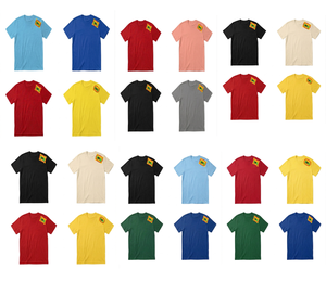 T-shirt décontracté pour homme, style rétro américain, sans col, doux, léger, 100% coton tissé, respirant, écologique, séchage rapide, grande taille, personnalisable - Product Image 1