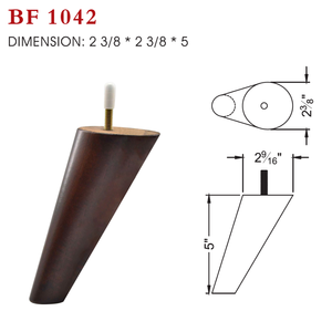 Angled Tapered Wooden Sofa Legs Furniture Replacement Legs Solid Wood <b>Cabinet</b> Table <b>Bed</b> Legs Mid Century OEM - Product Image 6