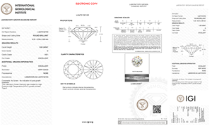 เพชรมอยส์ซอไนต์แบบหลวมได้รับการรับรองจาก1.00ct VS1เกรด HPHT - Product Image 5