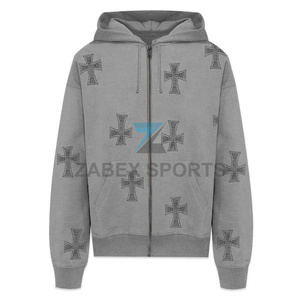 Sudadera con Pedrería Personalizada para Hombre, Ropa Urbana de Invierno, 2 Piezas MOQ, Prendas de Alta Calidad - Product Image 1