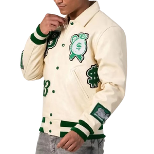 Veste universitaire en laine mélangée personnalisée pour homme, veste de baseball style Letterman, logo personnalisé, patch brodé, fabricant OEM ODM - Product Image 3