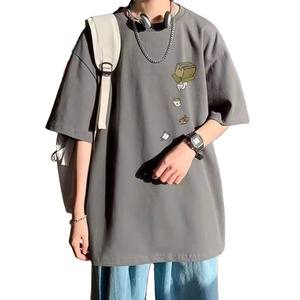 Fabricant de t-shirts vintage en coton T-shirt brodé à impression bouffante T-shirt graphique avec logo sérigraphié personnalisé T-shirt lavé à l'acide - Product Image 1