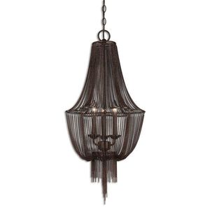 Lámpara de araña de cristal en cascada, moderna, hecha a mano, de hierro, con borlas, iluminación decorativa para interiores del hogar. - Product Image 3