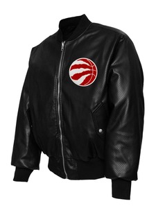 Chaqueta Bomber Reversible con Diseño de Collage de los Toronto Raptors - Product Image 2