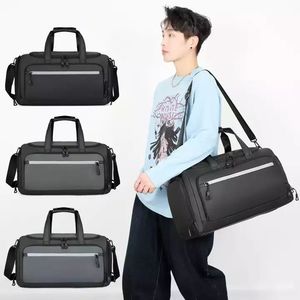 Black Travel Duffel <b>Bag</b> Water Resistant Multi <b>Compartment</b> Gym Holdall - Product Image 2