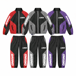 Survêtement coupe-vent unisexe streetwear avec logo personnalisé, léger et respirant, design uni pour la saison printanière - Product Image 6