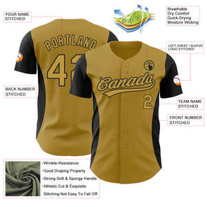 Camiseta de Béisbol Personalizada con el Logotipo de tu Equipo, Impresión Sublimada, Transpirable, de Poliéster, Unisex, para Adultos, Manga Corta, Cierre de Botones - Product Image 3