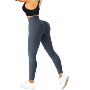 Leggings marron taille mi-haute pour femme White Bird Express – Sans couture, extensibles, pour yoga, gym, entraînement, sport et fitness - Product Image 3