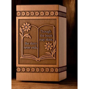 Luxury Wooden Urn Box with Polished Surface Premium Hardwood Cremation Urn for Ashes by AYAANS - Product Image 3