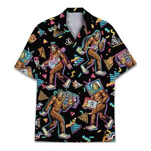 100% Polyester Jersey <b>Half</b> Sleeve Quick Dry Digital Print Men's <b>Shirts</b> Wholesale Customized Design - Product Image 1