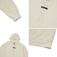 Contemporain His Hers Pull À Capuche Pull Épais Cordon Gym Top avec Logo En Relief Motif Casual Col À Capuche Style