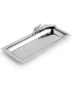 Bandeja de Metal Premium para el Hogar, Bandeja de Acero Inoxidable para Servir Dulces, Frutos Secos, Bocadillos, Decoración de Mesa - Product Image 1