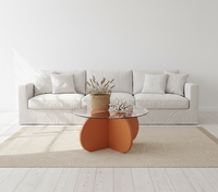 Table basse ronde pour salon, table basse pour canapé, ensemble de canapés de salon en velours de luxe, meubles de qualité supérieure, qualité d'exportation