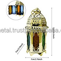 Vela decorativa Vintage para Navidad, FAROL DE Metal, soporte de hierro para Patio al aire libre, decoraciones navideñas - Product Image 2