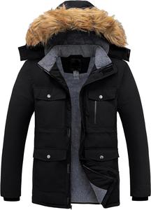Parkas d'hiver pour hommes, taille moyenne, respirants, épais et chauds, vêtements d'extérieur tendance - Product Image 6
