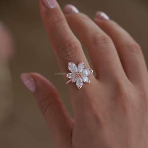 IGI/GIA Lab Grown Cut Diamond Vintage 14K amarillo boda/anillo de compromiso Unisex fino oro blanco aniversario fiesta-regalo digno - Product Image 3