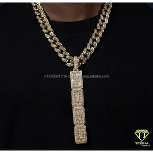 Pendentif de bijoux personnalisé fait main avec un design de bijoux hip-hop de luxe et une finition de haute qualité - Product Image 4