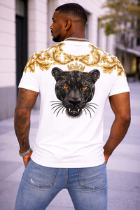 <b>Men</b> Hip Hop Breathable Quick Dry Crew Neck <b>Short</b> <b>Sleeve</b> T-<b>Shirt</b> Wholesale Polyester Solid Color <b>Black</b> Tee Heat Fix Decoration - Product Image 2