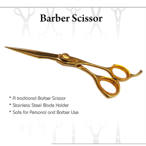 Tijeras de Entresacar Profesionales para Salón de Belleza y Peluquería, para Diestros, 32 Dientes, Doradas, de Acero Inoxidable Afilado - Product Image 3