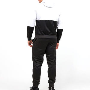 Factory Direct Two-Tone Color Block Breathable Activewear Tracksuit <b>Plus</b> <b>Size</b> Men <b>Jogger</b> <b>Set</b> Midweight Sweatshirt and Sweatpants - Product Image 3