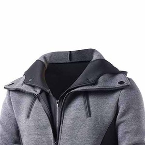 Sudadera con capucha extragrande y gruesa para hombre, personalizada con estampado deportivo, con cremallera completa, forro de piel, poliéster y algodón de alta calidad, ecológica. - Product Image 5