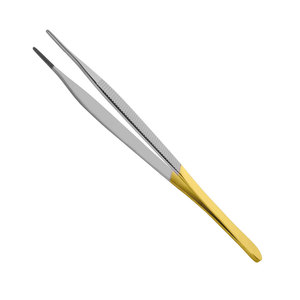 Volgo Care Intl. al por Mayor Pinzas Adson de Acero Inoxidable de Alta Calidad, 12 cm, Punta Serrada, Juego de Instrumentos Manuales con Certificación CE - Product Image 2