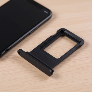 Tiroir pour carte SIM pour iPhone XR noir, pièce de rechange - Product Image 3