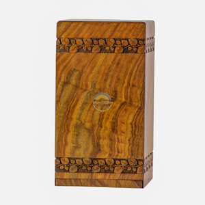 Life <b>tree</b> urn & Natural Wood Cremation Urn Handmade brown Wave Funeral Ashes Box by AYAANS - Product Image 4