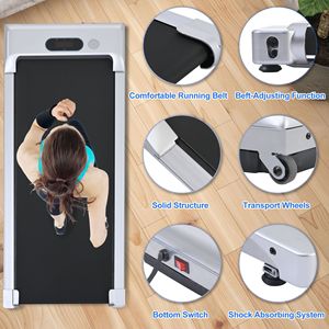 Cinta de correr de escritorio eléctrica 2 en 1, pantalla de control remoto de 2.5HP, gimnasio en casa, equipo de Fitness de oficina para caminar, trotar y correr - Product Image 4