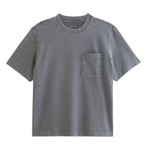 T-shirt vintage délavé personnalisé pour homme, col rond, en coton, coupe décontractée, streetwear, manches courtes, vente en gros OEM ODM - Product Image 1