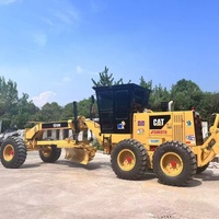 Niveleuse Caterpillar 120H d'occasion fiable, modèle 2025, moteur Cater C7.1 d'origine en bon état, à vendre à prix réduit